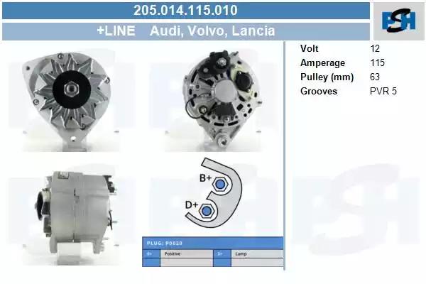 205014115010 CV PSH Генератор