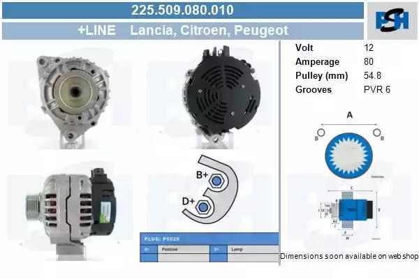 225509080010 CV PSH Генератор