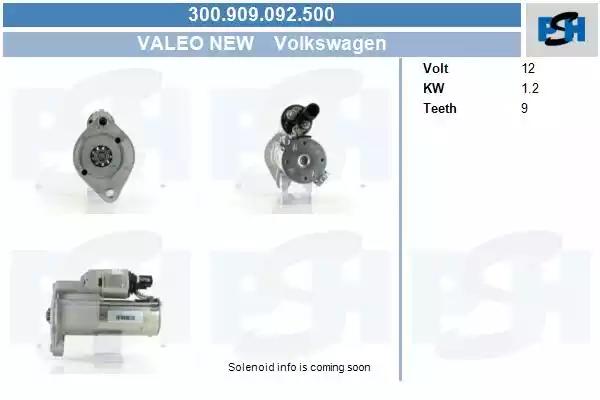 300909092500 CV PSH Стартер для Volkswagen Amarok