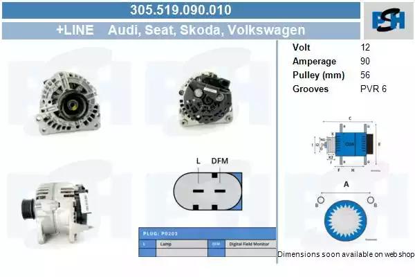 305519090010 CV PSH Генератор