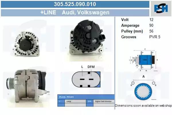 305525090010 CV PSH Генератор
