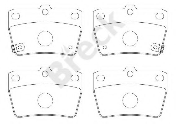 23656 00 702 10 Breck Гальмівні колодки для Toyota RAV4