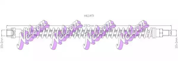 h6149 KAWE Гальмівний шланг