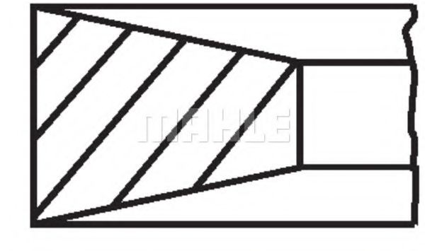 011 RS 10101 0N1 Mahle Комплект поршневих кілець