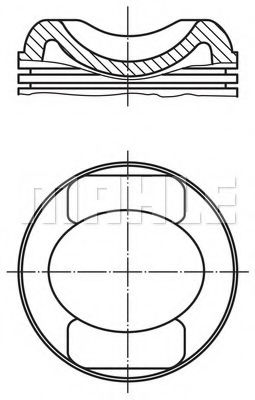 503 99 00 Mahle Поршень двигателя для Porsche 911
