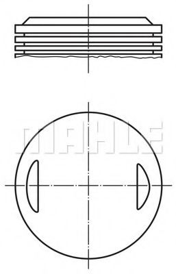 504 29 00 Mahle Поршень двигателя для Porsche 911