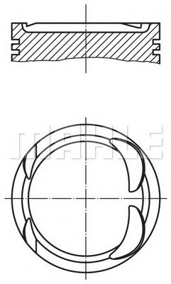 504 39 00 Mahle Поршень двигателя для Porsche 911