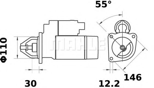 MS 224 Mahle Стартер