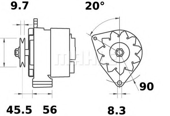 MG 598 Mahle Генератор