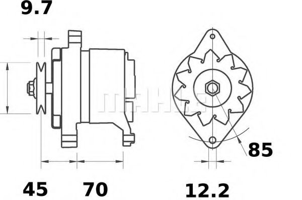 MG 520 Mahle Генератор для Fiat Croma