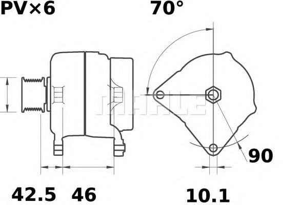 MG 356 Mahle Генератор