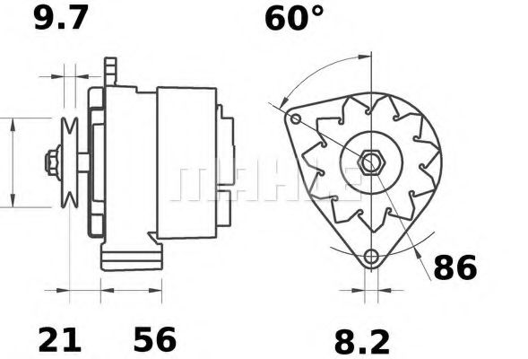 MG 188 Mahle Генератор