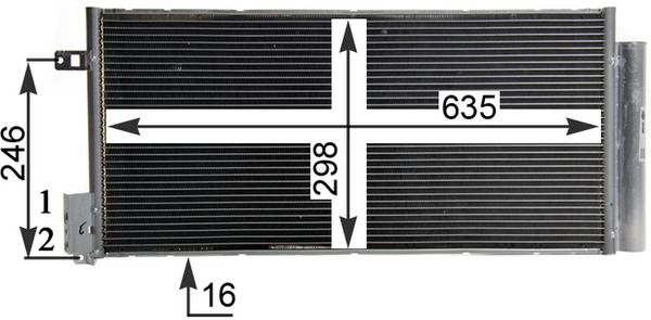 ac505000p Mahle Радиатор кондиционера