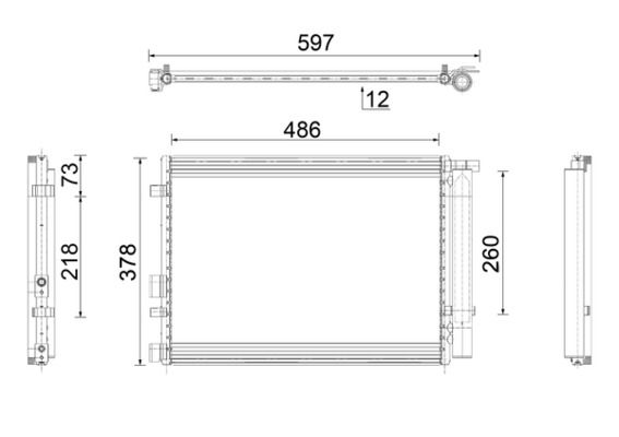 ac916000p Mahle Радіатор кондиціонера