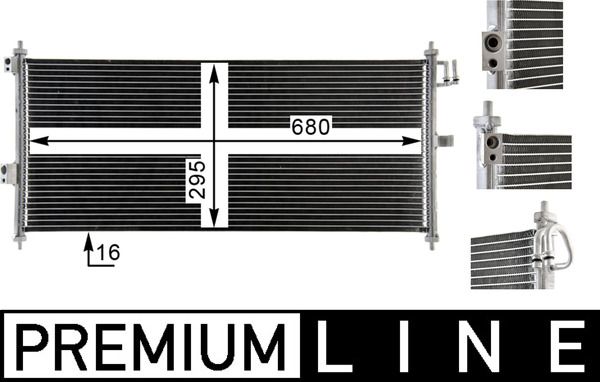 ac788000p Mahle Радиатор кондиционера