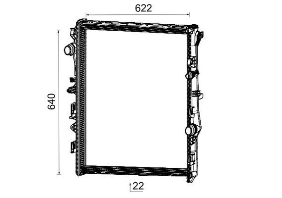 cr2732000p Mahle Радиатор охлаждения двигателя
