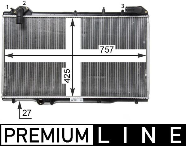 cr1503000p Mahle Радиатор охлаждения двигателя для Renault Espace