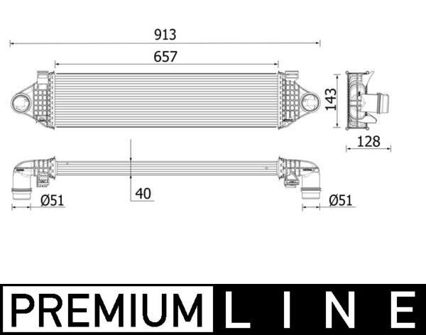 ci551000p Mahle Інтеркулер