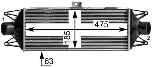 ci438000s Mahle Інтеркулер