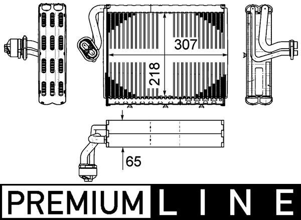 ae108000p Mahle Випарник кондиціонера