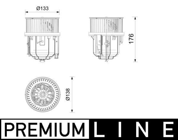 ab416000p Mahle Вентилятор салону