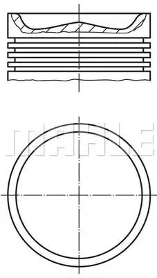 007pi00164001 Mahle Поршень двигуна