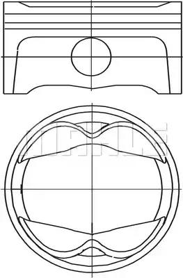 503pi00101000 Mahle Поршень двигуна для Porsche 911