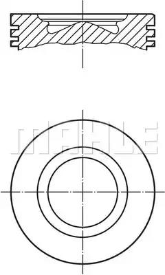 007pi00159001 Mahle Поршень двигуна