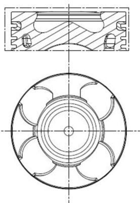 011pi00100001 Mahle Поршень двигателя