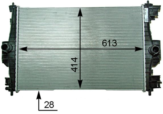 cr2121000p Mahle Радиатор охлаждения двигателя