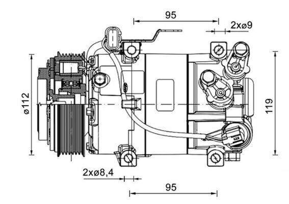acp1461000p Mahle Компресор кондиціонера для Hyundai i10