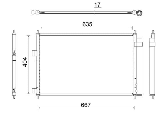 ac798000s Mahle Радіатор кондиціонера