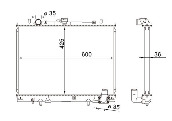 cr1608000s Mahle Радіатор охолодження двигуна