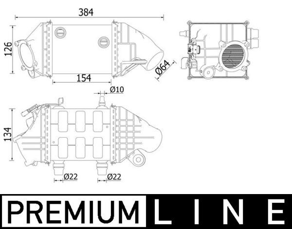 CI226000P Mahle Інтеркулер