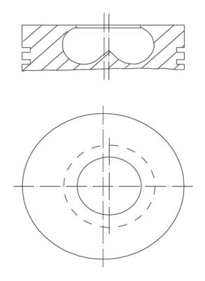 081pi00123000 Mahle Поршень двигателя