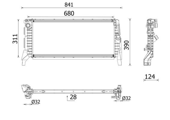 cr2749000p Mahle Радиатор охлаждения двигателя
