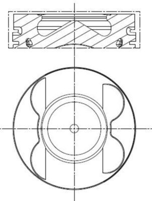 001pi00107000 Mahle Поршень двигуна