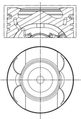 001pi00133002 Mahle Поршень двигателя