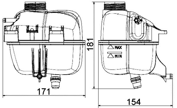 CRT87001S Mahle Бачок охлаждающей жидкости