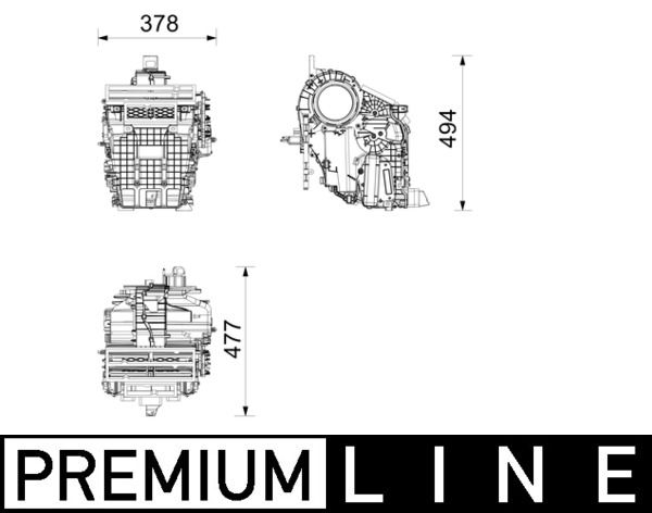 ae263000p Mahle Испаритель кондиционера для Peugeot 208