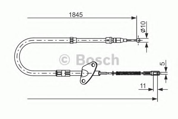1 987 477 119 Bosch Трос ручного гальма
