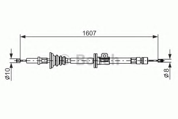 1 987 477 358 Bosch Трос ручного тормоза для Volvo 850