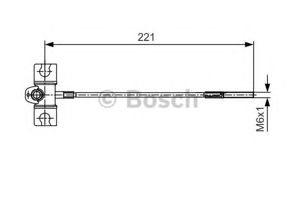 1 987 477 913 Bosch Трос ручного тормоза