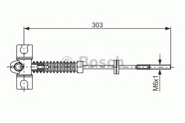 1 987 477 982 Bosch Трос ручного тормоза