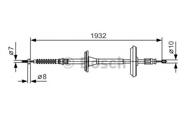 1 987 482 021 Bosch Трос ручного гальма