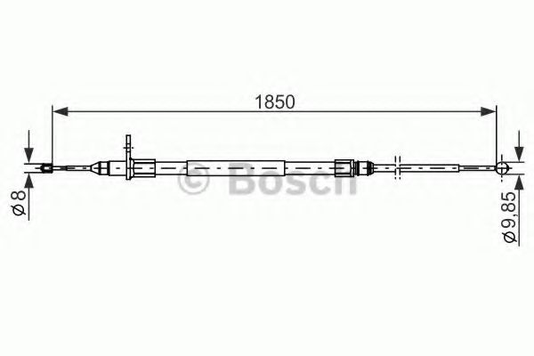 1 987 482 255 Bosch Трос ручного тормоза для Land Rover Range Rover
