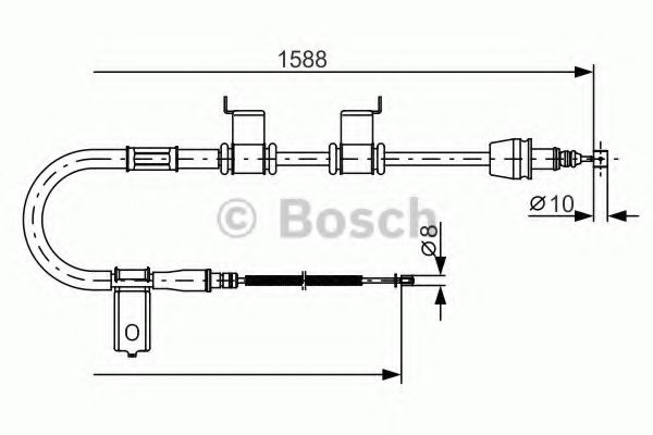 1 987 482 358 Bosch Трос ручного тормоза