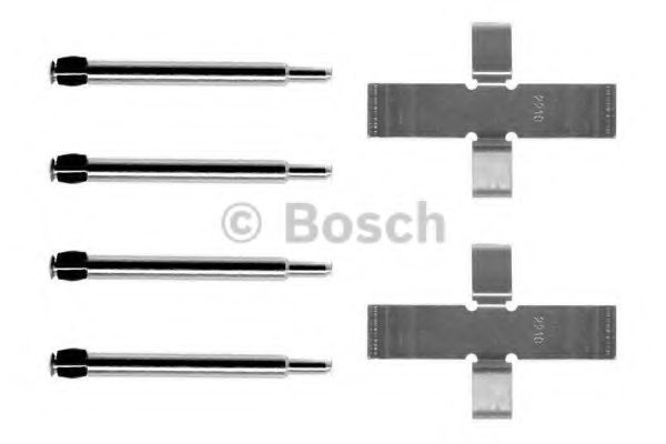 1 987 474 051 Bosch Комплектующие дисковых тормозных колодок