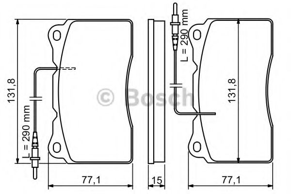 0 986 424 738 Bosch Гальмівні колодки