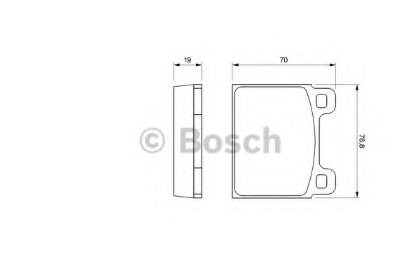 0 986 460 111 Bosch Гальмівні колодки для Volkswagen Transporter